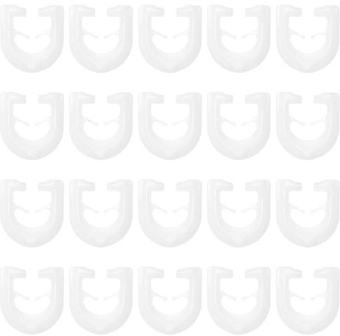 YINETTECH 200 cortinas deslizantes en T para cortina, cortinas de plástico con soporte en T, cortinas colgantes para hogares, oficinas, hoteles, cortinas de ventana, color blanco