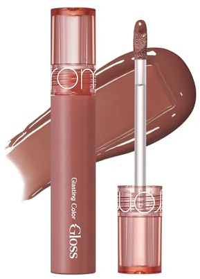 rom&nd Glasting Color Gloss (NEW) 6 ColorsㅣGlänzender Lipgloss für voller wirkende Lippen, Plumping Finish, Volumizer lippenㅣ4g 0.14oz (06 DEEPEN MOOR, 4g (1er Pack))