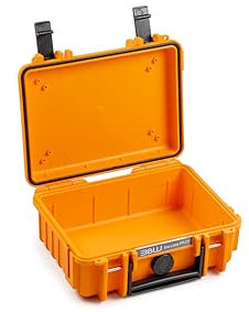 B&W International Transportkoffer Outdoor 500 (PP.23) Orange – Leerkoffer – wasserdicht (IP67), staubdicht, schlagfest, extrem robust