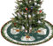 Weihnachtsbaum Rock,90cm Weihnachtsbaumdecke Rund Grün Christbaumdecke Rund Weihnachtsdecke Tannenbaum Mit Elch Schneeflocken Weihnachtsbaum Decke,Christbaum Decke Boden Party Dekor