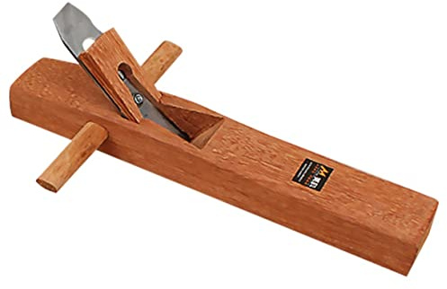 DECOMELODY Pialla Manuale Per Legno 400mm in Legno e Acciaio Design Ergonomico Per Falegnameria e Lavori Di Pulizia Materiali