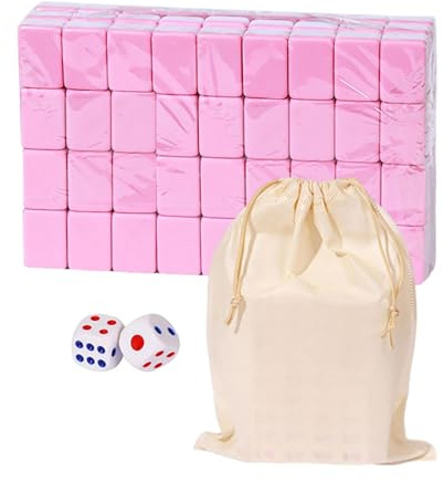 Mahjong Set Gioco - Mini tavola cinese da viaggio, piastrelle tradizionali in resina melaminica | intrattenimento da tavolo portatile per famiglie, libero, adulti, adolescenti, riunioni, casa