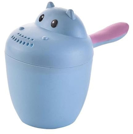 Barn schampo diskkopp, Hippopotamus hårtvätt med tecknad form | vattenfall motiv | barn hårtvättskopp, vattenkanna sköljkopp för och resor 19 x 15 x 7 cm