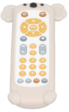 Yosoo Health Gear Juguete de Control Remoto para bebé, Simulación Educativa, Mando a Distancia Musical para TV Infantil con Cubierta de Silicona, Mordedor para Uso de Niños (Funda Koala y Mando a