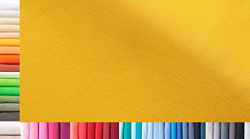 1buy3 Bündchenstoff XXL als Meterware|doppelt: 75cm breit|einfach: 150cm breit|Farbe: 06 Gelb|0,25m lang|96% Baumwolle, 4% Elasthan|Jersey Grundpreis pro qm: € 15,97