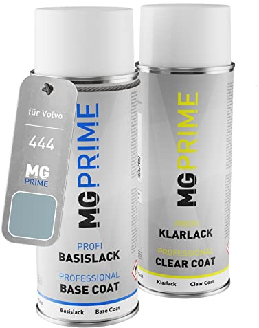 MG PRIME Billack sprayburk för Volvo 444 Arctic Blue Metallic + klarlack
