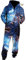 Morbuy Herren Jumpsuit Jogger, Blau Sternenhimmel Drucken Kapuzenpullover Strampelanzug 3D Printed Onepiece Sweatshirt Männer Strampler Weich Nachtwäsche Overall Trainingsanzug (L, Blauer Stern)