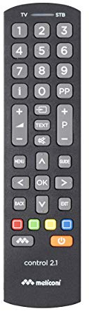 Meliconi Control 2.1 Telecomando Universale 2 In 1, per TV e Decoder