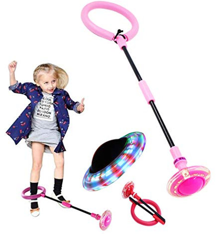 Joyibay Ball überspringen Kreativ Faltbar Blinkt Schaukelball Sportspielzeug Fitness-Spielzeug für Kinder