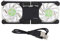 Salaty Refroidisseur de PC, Refroidisseur de Ventilateur pour Ordinateur Portable, Les Quatre Coins Peuvent être étendus à Un Angle approprié Lors du dépliage du Coussin de(Black)