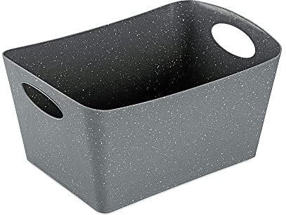 Koziol BOXXX M Box, Aufbewahrungsbox, Organizer, Behälter, Wanne, Kunststoff, Material, Recyceltes Naturgrau