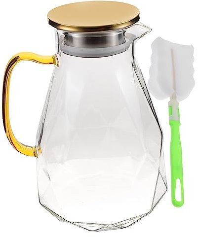 Ciieeo Elegante Brocca Con Coperchio Da 2200 Ml A Prova Di Perdite Con Manico Ergonomico Per Tè Freddo Succo E Acqua