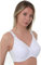 Vitality Care Lace Print White Bra for Women Plus Size Non Wired Unpadded Full Support Cotton Rich Comfy Bra