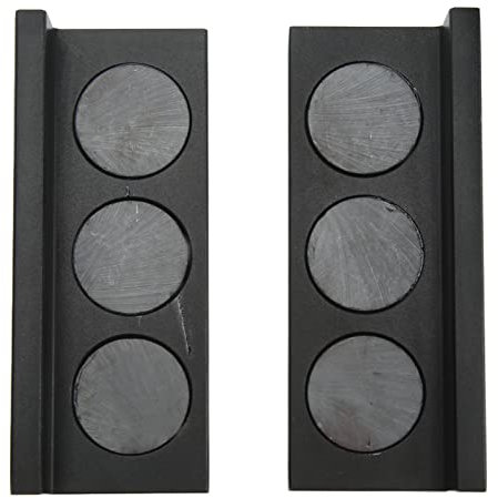 Zohisin Protección para mordazas de tornillo de banco multiusos 13 0 × 7 0 × 6 2 unidades almohadillas para mordazas de acero Billet-Aluminio magnético de alto rendimiento multiusos para todas las