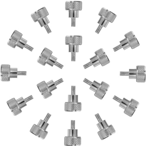 Gogogmee 20 Viti a Testa Zigrinata per Piedino Premistoffa Macchina da Cucire Vite di Fissaggio Manuale da 7 MM Set da 20 Pezzi per Riparazione e Sostituzione Compatibile Uso Domestico