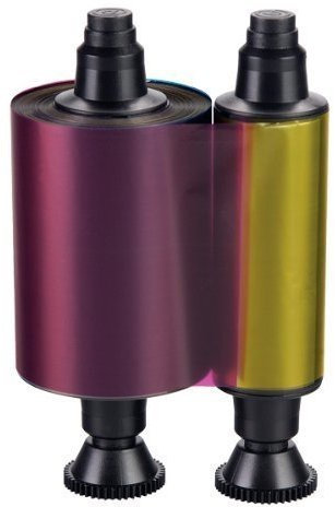 YMCKO R3411 Farbband, kompatibel mit Evolis Tattoo PEBBLE4 DYALYS3 Kartendruckern, 100 Bilder