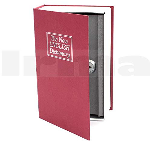 BSD Coffre-Fort en Forme de Livre - Dictionnaire Anglais - 180 x 111 x 55mm - Rouge