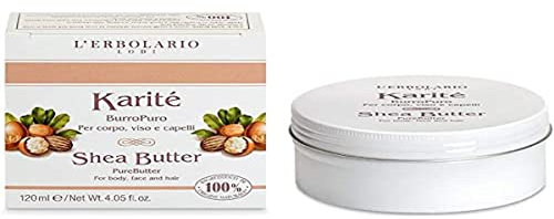 L'Erbolario Karitè Burro Puro Per Corpo, Viso E Capelli 120 ml Made In Italy 100% Naturale