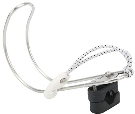 SUNGOOYUE Soporte de Herradura de Barco Duradero, Soporte de Anillos de Vida de Acero Inoxidable Pulido Exquisito para Aro Salvavidas Marino