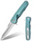 TONIFE Vision Klappmesser Outdoor Messer mit 8Cr14MoV Klinge und Aluminium Griff Survival Messer mit Taschenclip Bushcraft Messer (Cyan - Satin)