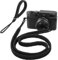 Arvok Schultergurt Kamera mit Handschlaufe Kamera, Kameragurt Kamera, Kamera-Hals-Schultergurt, Kletterseil-Kameragurt, für Nikon Sony Fuji Micro Single DSLR-Kamera, Flaches Seil Schwarz