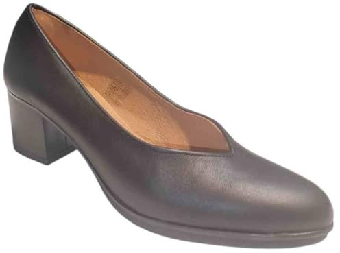 ARIADNA SÁNCHEZ Zapatos de Salón Mujer Belona, Cómodos 24 Horas para Azafatas, Trabajo. Calzado de Piel Fabricado en España Tacón Medio