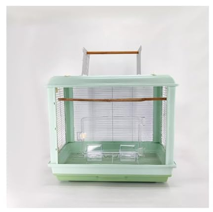 fågelholk Fågelbur for husdjur, papegojbur, ekologisk, transparent akryl, special, stor villabur fågelholk(Green)