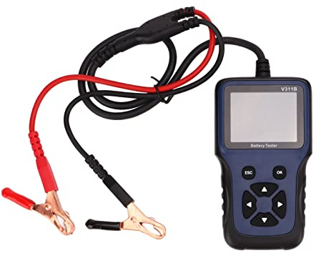 Tester per batterie stilo 12V V311B con display TFT 2.8 - Diagnosi precisa pila batteria auto con parametri interni e ricarica, per batterie AGM, GEL e veicoli SUV, moto e barca