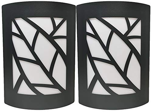 FactorLED Pack x2 Aplique de Pared LED 12W, Lámpara Exterior IP44, Iluminación agradable para Casa, Balcón, Jardín, Porche, Camino, Patio, Luz Cálida 3000K [Clase de eficiencia energética A+]