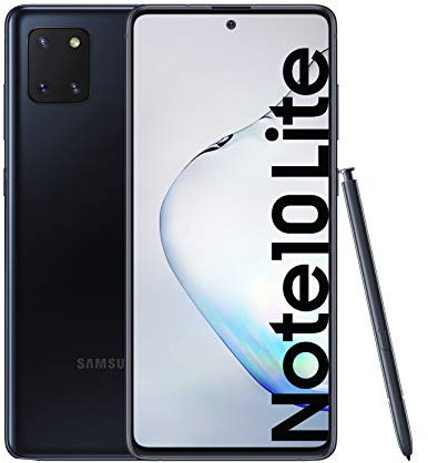 Samsung Galaxy Note 10 Lite - Smartphone (4G, Dual-SIM, 6 GB RAM, 128 GB ROM) Aura Black [Version Espagnole] (Reconditionné)