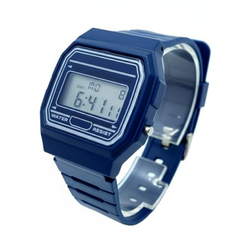 BDM Reloj Digital Vintage | Elige tu Color Favorito | Estilo Retro Años 80 Unisex | Reloj con Alarma, Cronógrafo y Luz