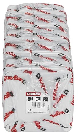 Lot de 5 boîtes de dérivation étanche Plexo 80x80mm