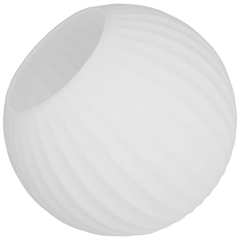 SEWOART Kugelförmiger Lampenschirm Aus Glas Deckenleuchtenschirm Stehlampenschirme Halterung Ersatzkugeln Lichtkugel Ersatzlampenglaskugel Leuchten-ersatz-globusschirm Glaskugeln Weiß