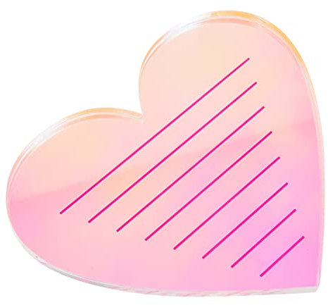 TOVINANNA Herzförmiges Wimperntablett Wimpernhalter Wimpernverlängerungszubehör Kunststoff Bunt Für Schönheitssalon Und Heimgebrauch Wimpernablage