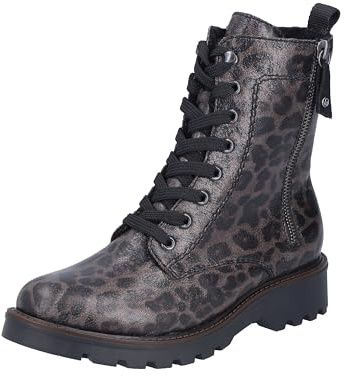 Rieker Bottes de motard pour femme, gris, 39 EU