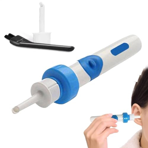 Limpiador eléctrico de oídos para niños y adultos, limpiador de oídos suave y suave, kit de lavado de oídos portátil para adultos, mujeres, hombres, personas mayores, todas las edades