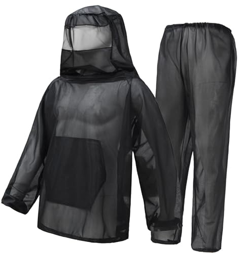 Multifunctional Camping Breathable Suit Beekeepers Meshes Hoods Wearable Guard Outdoor Mosquitoes Clothing Top Pants Honeys Harvesting Clothing