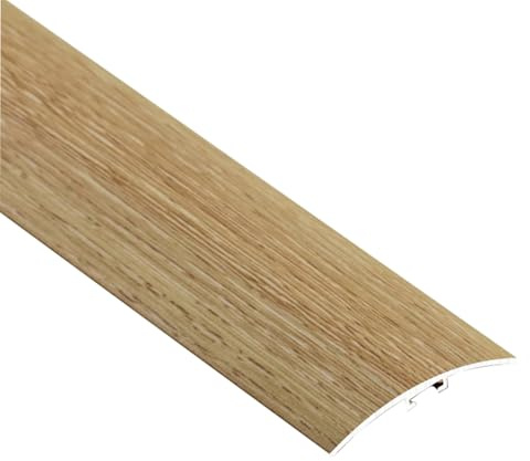 JTPMYFT Perfiles de Aluminio y perfiles de transición for Suelos, separadores for Juntas Entre baldosas, adecuados for Alturas de Suelo de hasta 2-3 cm.(Oak)