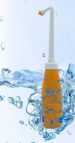 Bidet portable HELLO BIDET BOTTLE, Bidet de voyage, pulvérisateur portable pour l’hygiène personnelle intime, Comprend 1 buse + sac anti-poussière, 400 ml, Douche intime, economiser du papier