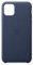 Apple Leather Case (for iPhone 11 Pro Max) - Midnight Blue