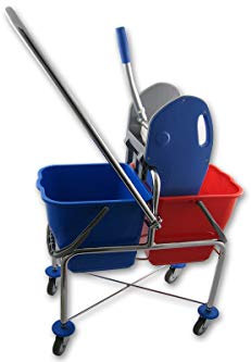 Axis Line - Carrello per la pulizia professionale, extra alto, non si piega, più carrello per la pulizia