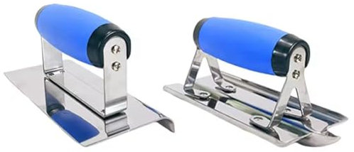 Suoumwa Truelle D'Angle Intérieure/Extérieure en Acier Inoxydable, Truelle de Finition Lisse avec Poignée Ergonomique et Confortable, Outils de Nettoyage des Murs.