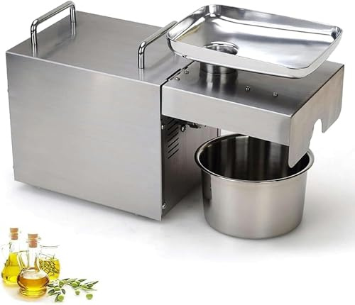 YXFAZPP Automatic Oil Extractor Cold Hot Nuts Oil Press Machine Stainless Steel Home, Commercial Oil Expeller for Pressing Peanut Sesame