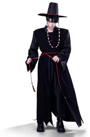 OSIAS Saja Boys Cosplay Kostym Scenoutfit Svart (S)