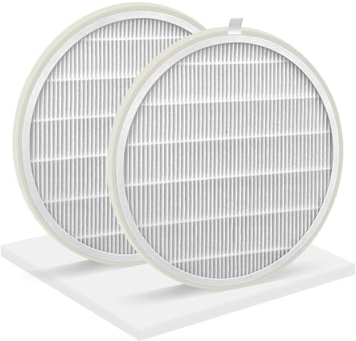 2 Pack Nail Dust Collector Replacement Filter + 40 Sheets Nail Dust Collector Filter Paper Compatible with MelodySusie SPro/ XC320J, 99% Dust & Fly Ash Filtration,Nail Tech Filter Kit