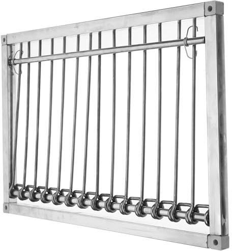 IDEANATEGRATE Puerta para Palomas de Jaula 39 Cm Acero Inoxidable Entrada Unidireccional para Palomar Suministros para Palomas Puerta para Jaulas de Carreras para Aves