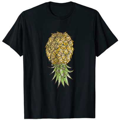 Homme Balançoire Kawaii à l'envers en forme d'ananas T-Shirt