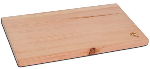 Tabla de cortar de madera de pino, 25 x 14 x 2 cm, fabricada en Tirol (sin surco, logotipo de Nature Design)
