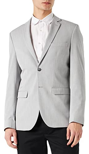 SELETED HOMME Men's SLHSLIM-Liam BLZ Flex B NOOS Blazer, Light Grey Melange, 106