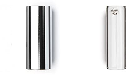Jim Dunlop 220 Chrome Guitar Slide Medium & Regular Glass Guitar Slides - Model 202